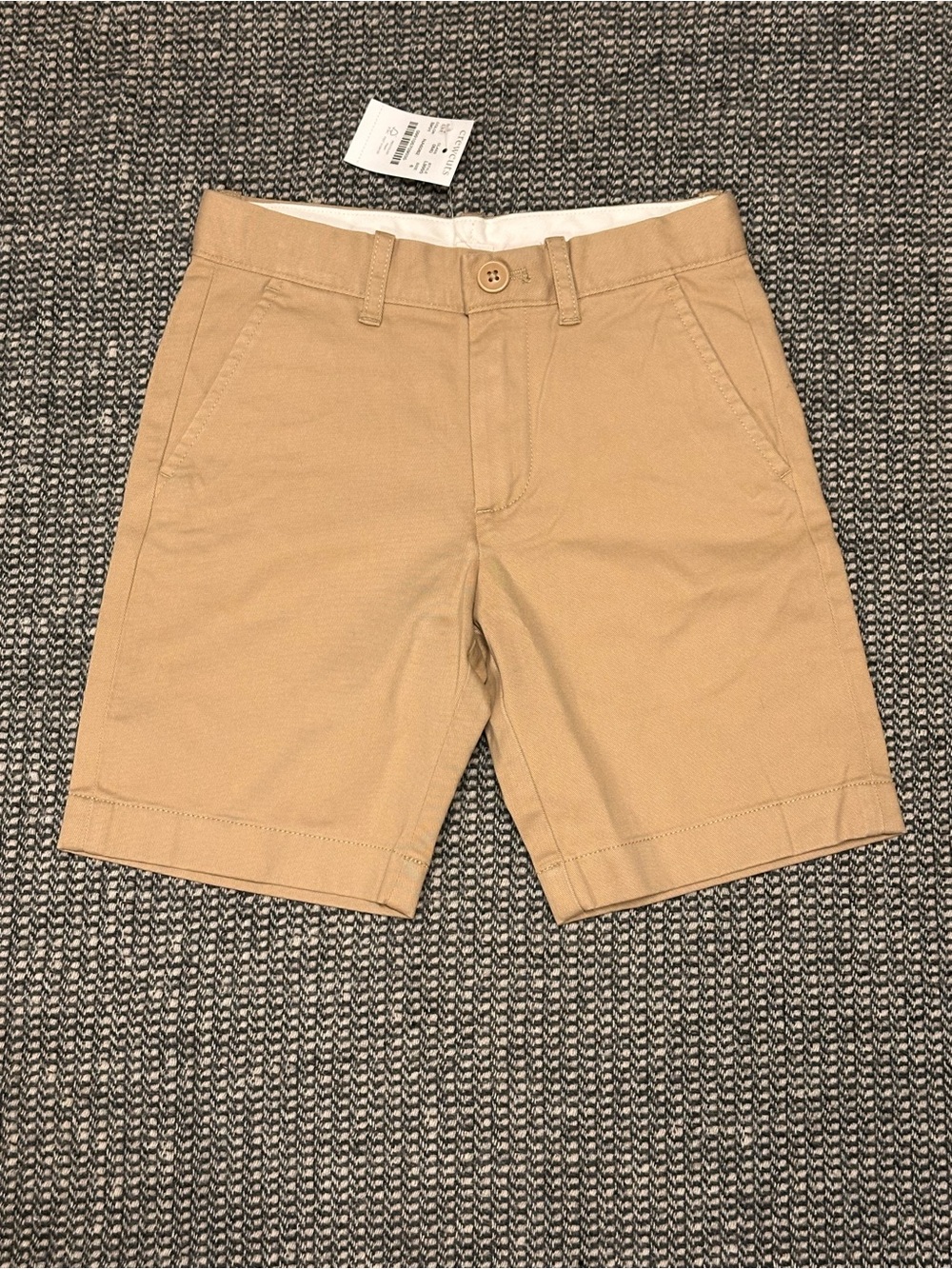 🆕 J. Crew CREWCUTS Khaki Flat-Front Chino Shorts